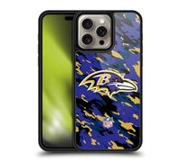Head Case Designs Officially Licensed NFL Camou Baltimore Ravens Logo Gel Armour Case [Military Grade Protection] Compatible With Apple iPhone 16 Pro Max