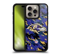 Head Case Designs Officially Licensed NFL Camou Baltimore Ravens Logo Gel Armour Case [Military Grade Protection] Compatible With Apple iPhone 16 Pro