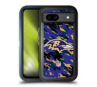 Head Case Designs Officially Licensed NFL Camou Baltimore Ravens Logo Ultra-Armoured Shockproof Case Compatible With Google Pixel 8a