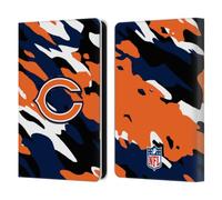 Head Case Designs Officially Licensed NFL Camou Chicago Bears Logo Leather Wallet Case Compatible With Amazon Kindle 11th Gen (2024)