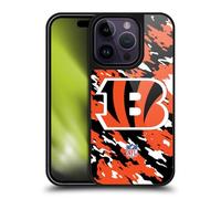 Head Case Designs Officially Licensed NFL Camou Cincinnati Bengals Logo Gel Armour Case [Military Grade Protection] Compatible With Apple iPhone 14 Pro