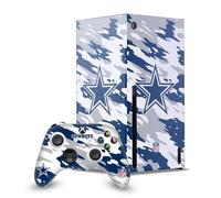 Head Case Designs Officially Licensed NFL Camou Dallas Cowboys Game Console Wrap and Game Controller Skin Bundle Compatible With Xbox Series X