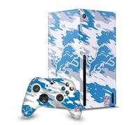 Head Case Designs Officially Licensed NFL Camou Detroit Lions Game Console Wrap and Game Controller Skin Bundle Compatible With Xbox Series X