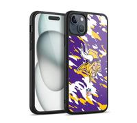 Head Case Designs Officially Licensed NFL Camou Minnesota Vikings Logo Gel Armour Case [Military Grade Protection] Compatible With Apple iPhone 15 Plus