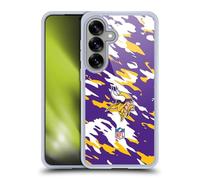 Head Case Designs Officially Licensed NFL Camou Minnesota Vikings Logo Gel Case [Military Grade Protection] Compatible with Samsung Galaxy S25 and Compatible with MagSafe