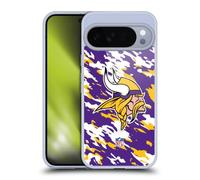 Head Case Designs Officially Licensed NFL Camou Minnesota Vikings Logo Gel Case [Military Grade Protection] Compatible with Google Pixel 10 Pro XL and Compatible with MagSafe