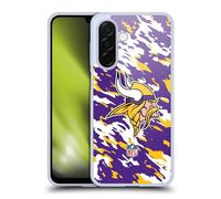 Head Case Designs Officially Licensed NFL Camou Minnesota Vikings Logo Gel Case [Military Grade Protection] Compatible With Samsung Galaxy A26 5G