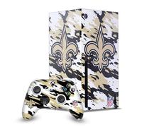 Head Case Designs Officially Licensed NFL Camou New Orleans Saints Game Console Wrap and Game Controller Skin Bundle Compatible With Xbox Series X