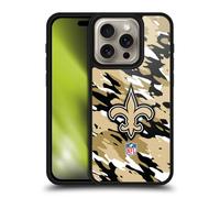 Head Case Designs Officially Licensed NFL Camou New Orleans Saints Logo Gel Armour Case [Military Grade Protection] Compatible With Apple iPhone 16 Pro