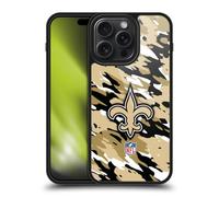 Head Case Designs Officially Licensed NFL Camou New Orleans Saints Logo Gel Armour Case [Military Grade Protection] Compatible With Apple iPhone 15 Pro Max