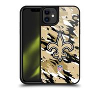 Head Case Designs Officially Licensed NFL Camou New Orleans Saints Logo Gel Armour Case [Military Grade Protection] Compatible With Apple iPhone 11