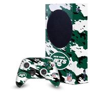 Head Case Designs Officially Licensed NFL Camou New York Jets Game Console Wrap and Game Controller Skin Bundle Compatible With Xbox Series S