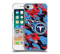 Head Case Designs Officially Licensed NFL Camou Tennessee Titans Logo Gel Case [Military Grade Protection] Compatible With Apple iPhone 7/8 / SE 2020 & 2022