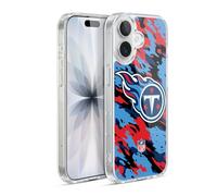 Head Case Designs Officially Licensed NFL Camou Tennessee Titans Logo Gel Case [Military Grade Protection] Compatible With Apple iPhone 17