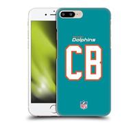 Head Case Designs Officially Licensed NFL CB Aqua Miami Dolphins Positions & Logo Hard Back Case Compatible With Apple iPhone 7 Plus/iPhone 8 Plus
