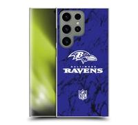 Head Case Designs Officially Licensed NFL Coloured Marble Baltimore Ravens Graphics Hard Back Case Compatible With Samsung Galaxy S24 Ultra 5G