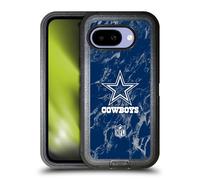 Head Case Designs Officially Licensed NFL Coloured Marble Dallas Cowboys Graphics Ultra-Armoured Shockproof Case [Military Grade Protection] Compatible With Google Pixel 9A