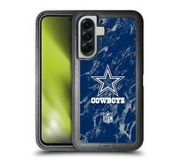 Head Case Designs Officially Licensed NFL Coloured Marble Dallas Cowboys Graphics Ultra-Armoured Shockproof Case [Military Grade Protection] Compatible With Samsung Galaxy A56 5G