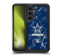 Head Case Designs Officially Licensed NFL Coloured Marble Dallas Cowboys Graphics Ultra-Armoured Shockproof Case [Military Grade Protection] Compatible With Samsung Galaxy S24+ 5G