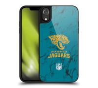 Head Case Designs Officially Licensed NFL Coloured Marble Jacksonville Jaguars Graphics Gel Armour Case [Military Grade Protection] Compatible With Apple iPhone XR