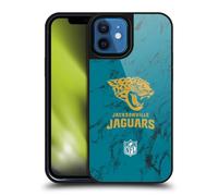 Head Case Designs Officially Licensed NFL Coloured Marble Jacksonville Jaguars Graphics Gel Armour Case [Military Grade Protection] Compatible With Apple iPhone 12 / iPhone 12 Pro