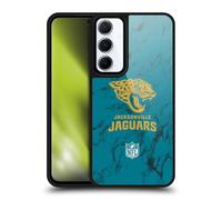 Head Case Designs Officially Licensed NFL Coloured Marble Jacksonville Jaguars Graphics Gel Armour Case [Military Grade Protection] Compatible With Samsung Galaxy A55 5G