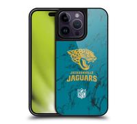 Head Case Designs Officially Licensed NFL Coloured Marble Jacksonville Jaguars Graphics Gel Armour Case [Military Grade Protection] Compatible With Apple iPhone 14 Pro Max