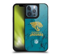 Head Case Designs Officially Licensed NFL Coloured Marble Jacksonville Jaguars Graphics Gel Armour Case [Military Grade Protection] Compatible With Apple iPhone 13 Pro