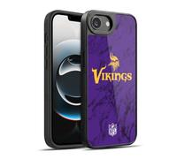 Head Case Designs Officially Licensed NFL Coloured Marble Minnesota Vikings Graphics Gel Armour Case [Military Grade Protection] Compatible With Apple iPhone 16e / iPhone 17e
