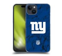 Head Case Designs Officially Licensed NFL Coloured Marble New York Giants Graphics Hard Back Case Compatible With Apple iPhone 15 Plus