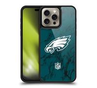 Head Case Designs Officially Licensed NFL Coloured Marble Philadelphia Eagles Graphics Gel Armour Case [Military Grade Protection] Compatible With Apple iPhone 16 Pro Max
