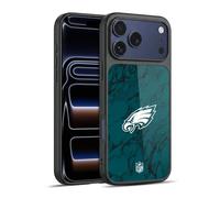 Head Case Designs Officially Licensed NFL Coloured Marble Philadelphia Eagles Graphics Gel Armour Case [Military Grade Protection] Compatible With Apple iPhone 17 Pro Max
