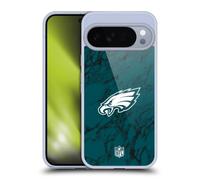 Head Case Designs Officially Licensed NFL Coloured Marble Philadelphia Eagles Graphics Gel Case [Military Grade Protection] Compatible with Google Pixel 10 Pro XL and Compatible with MagSafe