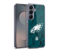 Head Case Designs Officially Licensed NFL Coloured Marble Philadelphia Eagles Graphics Gel Case [Military Grade Protection] Compatible with Samsung Galaxy S25 and Compatible with MagSafe
