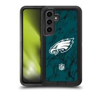 Head Case Designs Officially Licensed NFL Coloured Marble Philadelphia Eagles Graphics Ultra-Armoured Shockproof Case Compatible With Samsung Galaxy S24+ 5G