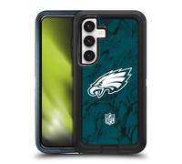 Head Case Designs Officially Licensed NFL Coloured Marble Philadelphia Eagles Graphics Ultra-Armoured Shockproof Case Compatible With Samsung Galaxy S24 5G