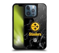 Head Case Designs Officially Licensed NFL Coloured Marble Pittsburgh Steelers Graphics Gel Armour Case [Military Grade Protection] Compatible With Apple iPhone 13 Pro