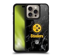 Head Case Designs Officially Licensed NFL Coloured Marble Pittsburgh Steelers Graphics Gel Armour Case [Military Grade Protection] Compatible With Apple iPhone 16 Pro