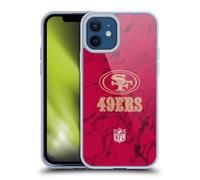 Head Case Designs Officially Licensed NFL Coloured Marble San Francisco 49ers Graphics Gel Case [Military Grade Protection] Compatible With Apple iPhone 12 / iPhone 12 Pro