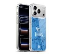 Head Case Designs Officially Licensed NFL Coloured Marble Tennessee Titans Graphics Gel Case [Military Grade Protection] Compatible with Apple iPhone 17 Pro Max and Compatible with MagSafe