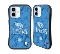 Head Case Designs Officially Licensed NFL Coloured Marble Tennessee Titans Graphics Hybrid Case Compatible With Apple iPhone 16
