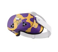 Head Case Designs Officially Licensed NFL Cow Minnesota Vikings Vinyl Sticker Skin Decal Cover Compatible With Meta Quest 3S