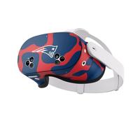 Head Case Designs Officially Licensed NFL Cow New England Patriots Vinyl Sticker Skin Decal Cover Compatible With Meta Quest 3S