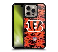 Head Case Designs Officially Licensed NFL Digital Camouflage Cincinnati Bengals Graphics Gel Armour Case [Military Grade Protection] Compatible With Apple iPhone 16 Pro