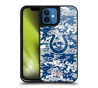 Head Case Designs Officially Licensed NFL Digital Camouflage Indianapolis Colts Graphics Gel Armour Case [Military Grade Protection] Compatible With Apple iPhone 12 / iPhone 12 Pro