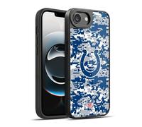 Head Case Designs Officially Licensed NFL Digital Camouflage Indianapolis Colts Graphics Gel Armour Case [Military Grade Protection] Compatible With Apple iPhone 16e / iPhone 17e