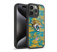 Head Case Designs Officially Licensed NFL Digital Camouflage Jacksonville Jaguars Graphics Gel Armour Case [Military Grade Protection] Compatible With Apple iPhone 15 Pro