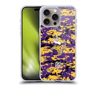 Head Case Designs Officially Licensed NFL Digital Camouflage Minnesota Vikings Graphics Gel Case [Military Grade Protection] Compatible With Apple iPhone 16 Pro Max