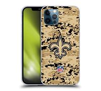 Head Case Designs Officially Licensed NFL Digital Camouflage New Orleans Saints Graphics Gel Case [Military Grade] Compatible with Apple iPhone 12 / iPhone 12 Pro and Compatible with MagSafe