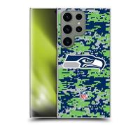 Head Case Designs Officially Licensed NFL Digital Camouflage Seattle Seahawks Graphics Hard Back Case Compatible With Samsung Galaxy S24 Ultra 5G